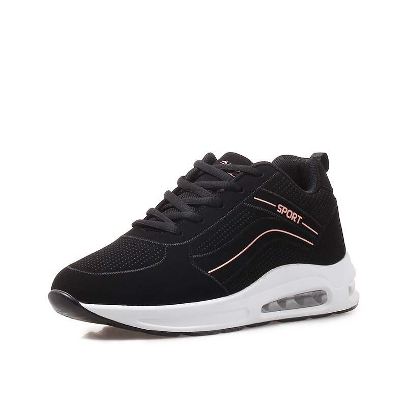 Damskie buty do tenisa jesienno-zimowa nowy Tenis Feminino Outdoor Walking Jogging buty sportowe siłownia trampki sportowe tanie 0: black 1 / 4