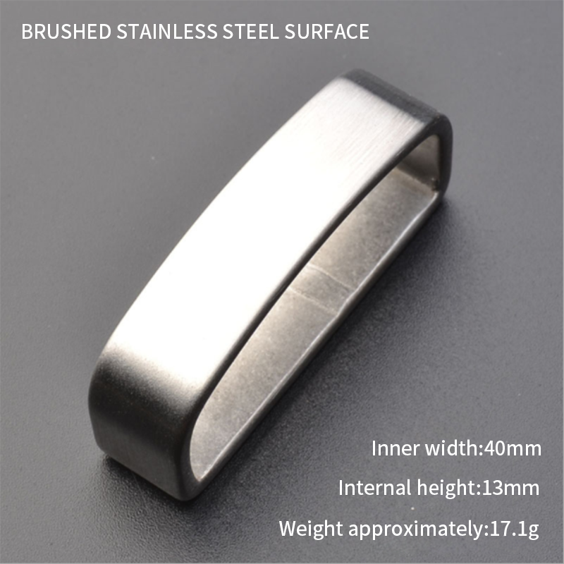 35mm/40mm DIY Edelstahl Gürtel Schleifen männer lässig Leder Handwerk Hardware- Metall Gürtel Schleifen NäHenne Kunst Handwerk: 40mm A  gebürstet
