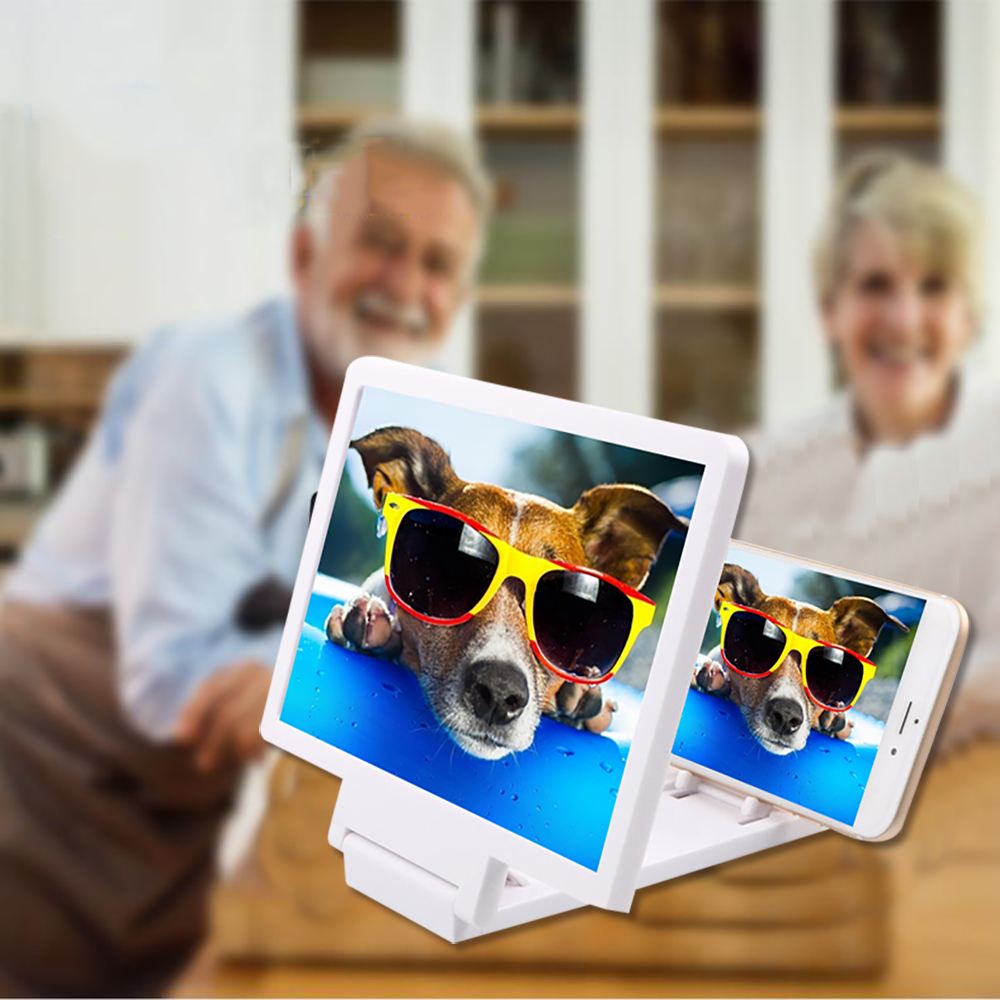 Mobile Phone Screen Magnifier Video Amplifier Smartphone Stand Enlarge