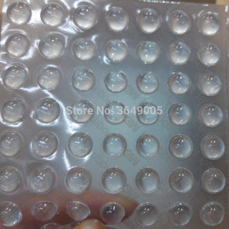 9.5mm * 3.8mm, 96 stks/partij 3 m Bumpon adhesive Clear Bumper Pads SJ5306 halfbolvormige vorm, ruis