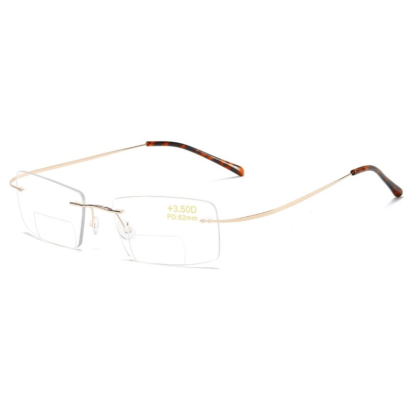 iboode Alloy Bifocal Progressive Reading Glasses Men Women Anti Blue Ray Near and Far Sight Presbyopic Eyewear Diopter +1.0 1.5
