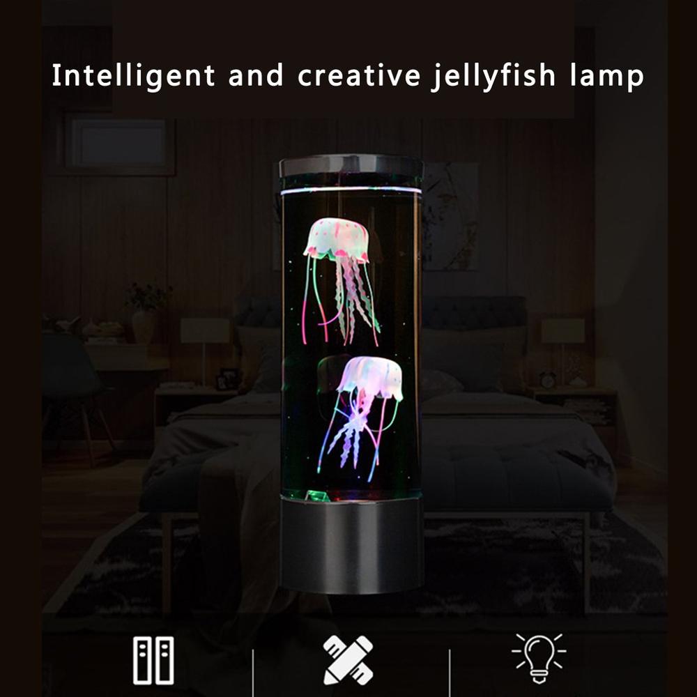 Medium Kwallen Lamp Led Kleur Veranderende Woondecoratie Nachtlampje Kwallen Aquarium Stijl Led Lamp