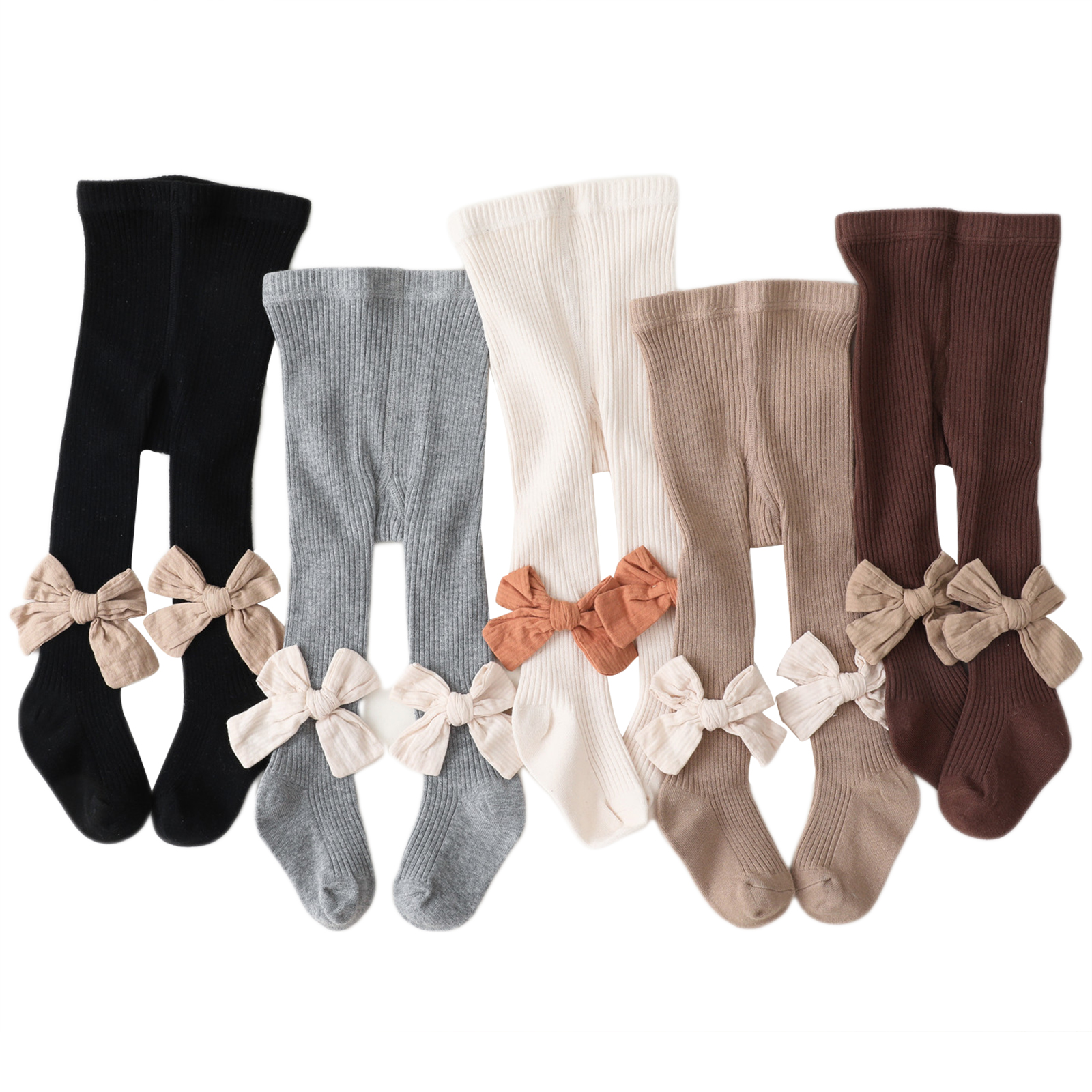 Emmababy Baby Girl Pantyhose, Knitting Bowknot Bottom Socks Warm Winter Knitwear Loose Trousers