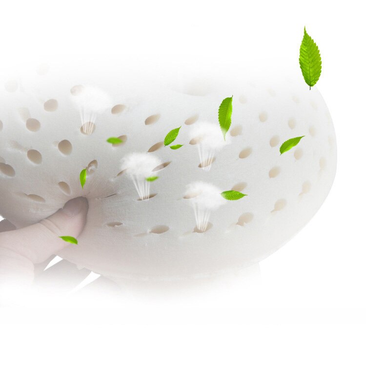 Naturlig latex pude u-formet tyk gummi bil pude u-formet rejse fly sundhed pude fly