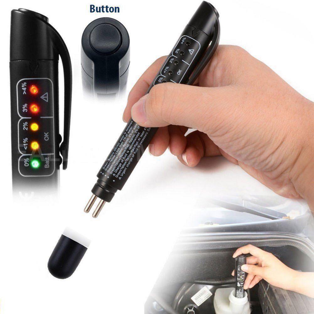 Brake Fluid Tester 5 LED Car Vehicle Auto Automotive Testing Tool For DOT3/DOT4