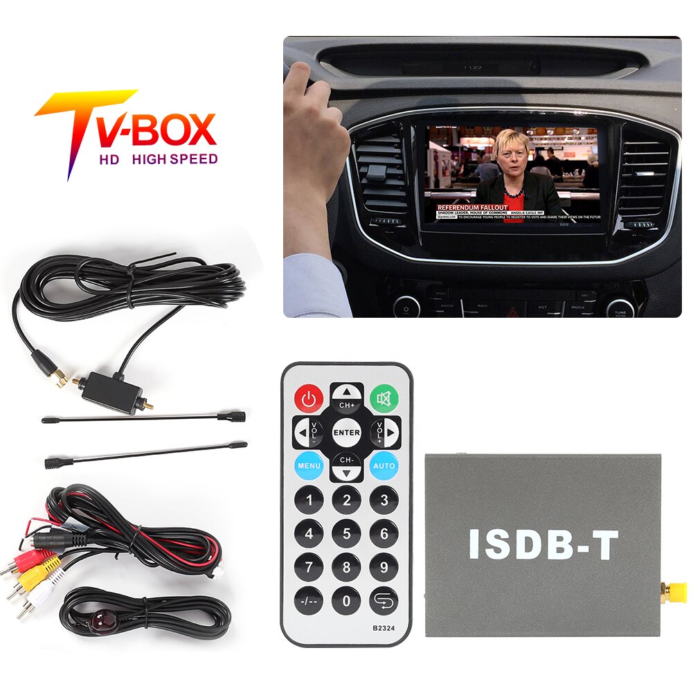 T502 ISDB-T Auto Digital TV Kasten eins Seg SDTV Empfänger mit Fernbedienung