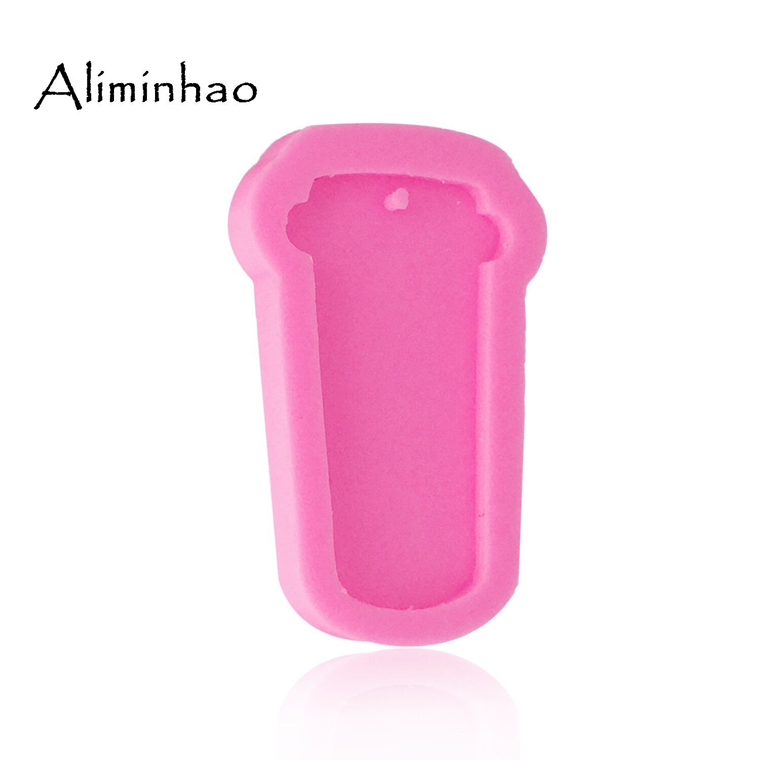 DY0051 DIY siliconen glimmende cup mold voor sleutelhanger hanger decoratie mallen voor polymeer klei Mallen epoxyhars mal