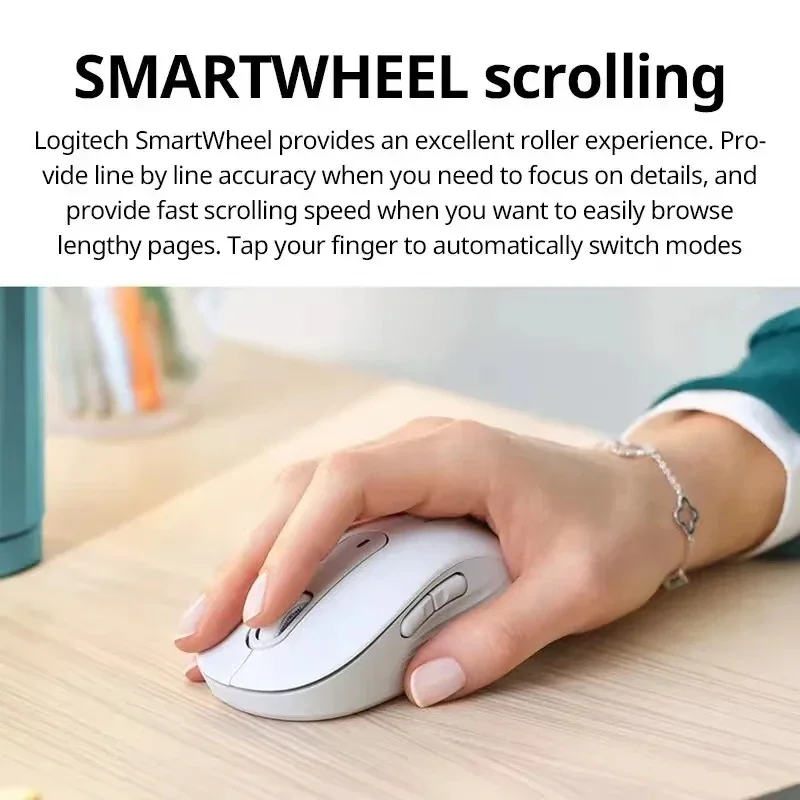 Originele Logitech M650 Bluetooth draadloze muis Stille klikken voor pc/Mac/multi-apparaat/Chromebook Office Laptop Sensortechnologie