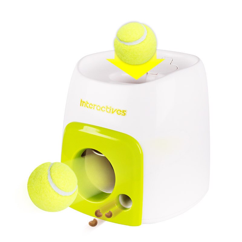 Dog Tennis Ball Thrower Pet Dog Chewing Toys Automatic Throw Machine Interactive Training Device Pet Supplies Dog Accessories