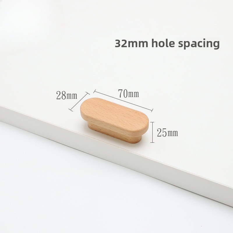 Maniglie per mobili in legno naturale nordico Armadi Maniglie da cucina Maniglie Armadi e cassetti Manopole per comò Maniglie lunghe per guardaroba: Nichel