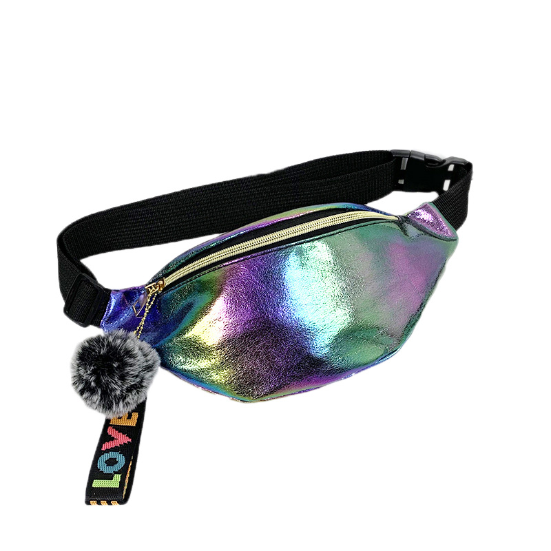 Vrouwen Meisjes Taille Fanny Pack Belt Bag Pouch Hip Bum Bag Reizen Sport Kleine Portemonnee Borst Messenger Cross Body Schouder handtas: Colorful