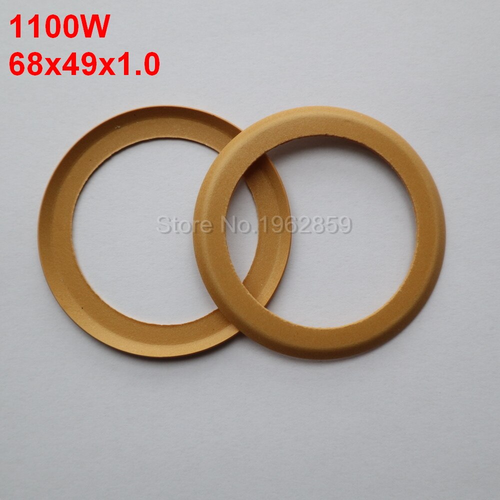 2Pcs Cilinder Zuigers Polyimide Rubber Ring Voor 550W 750W 1100W 1500W Olievrije Luchtcompressor tandheelkundige Onderdelen: 1100W 68x49x1.0