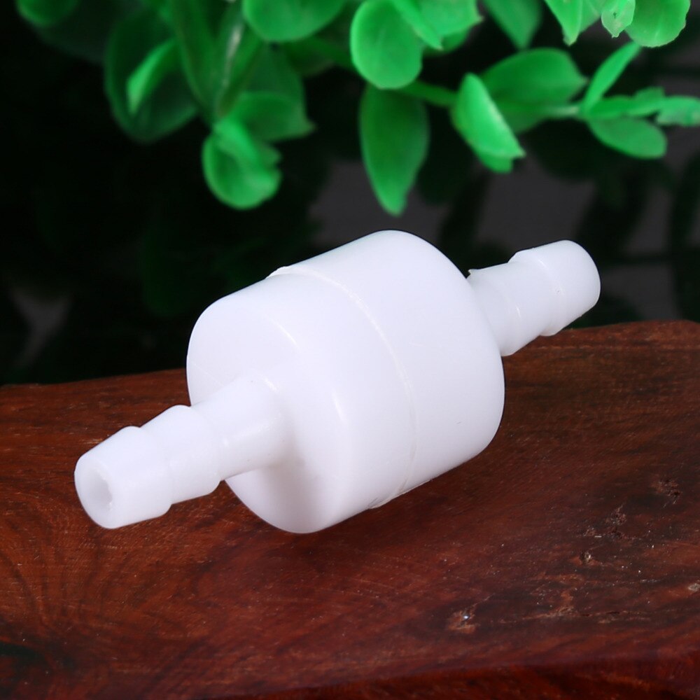 White Plastic One Way Inline Check Valve Gas Liquid Water 4mm / 6mm / 8mm / 12mm