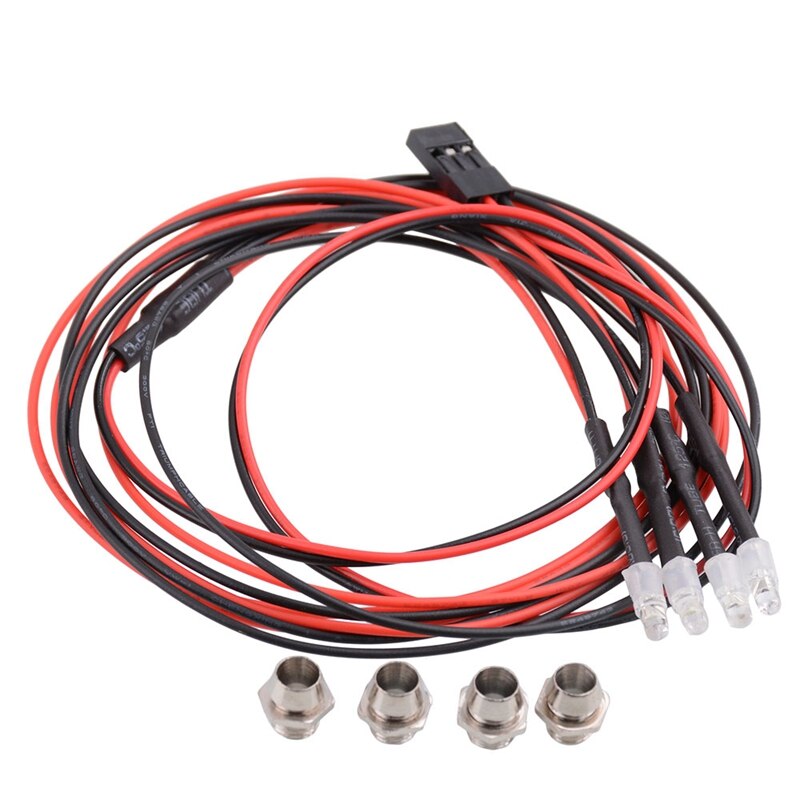 3Mm Model Auto Koplampen 2 Led Verlichting Voor Model Drift Afstandsbediening Auto Rc Accessoires