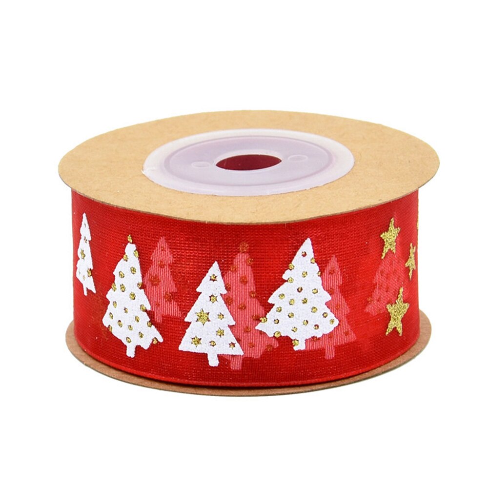 Kerstboom Decoraties Zijde Satijn Organza Lint 5m Geborduurde Uien Linten Voor Wedding Cake Decoratie Ambachtelijke: Red