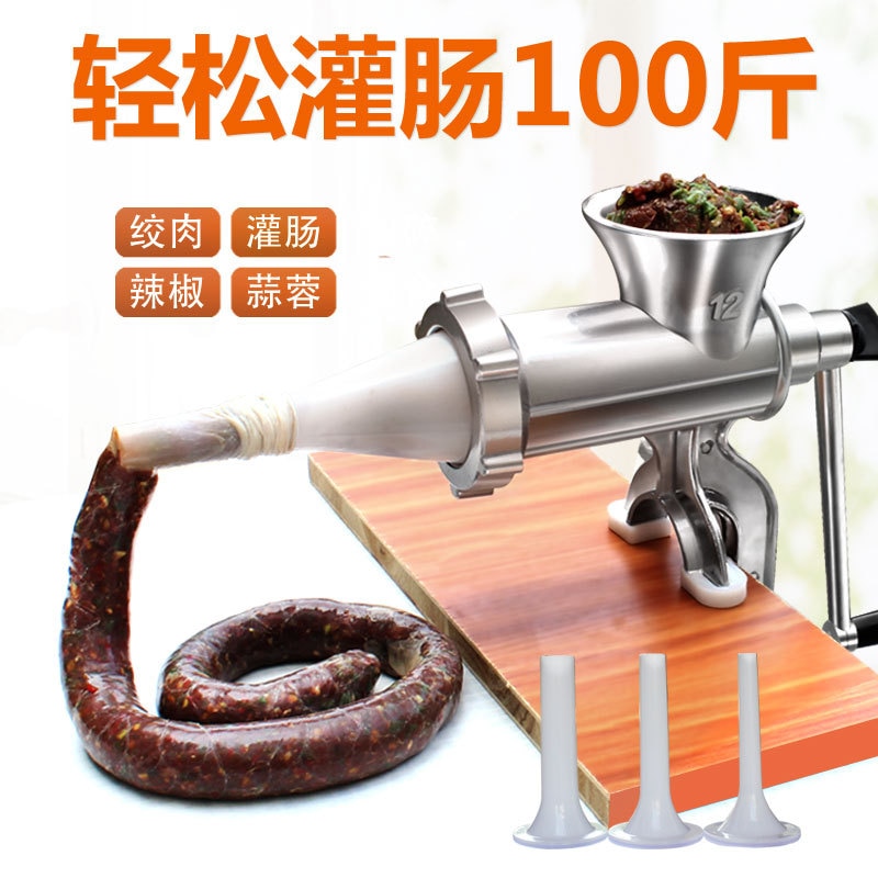 Professionelle Chinesische Wurst Hersteller Werkzeuge Maschine Wurst Füllstoff Manuelle Kleine Wurst Maschine Fleischwolf Küche Küchenmaschine