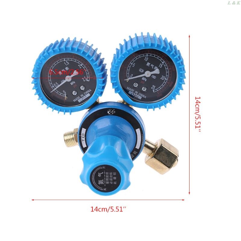 Nitrogen Pressure Gauge Welding Regulator Gauge Dual Nitrogen Pressure Reducer PXPC