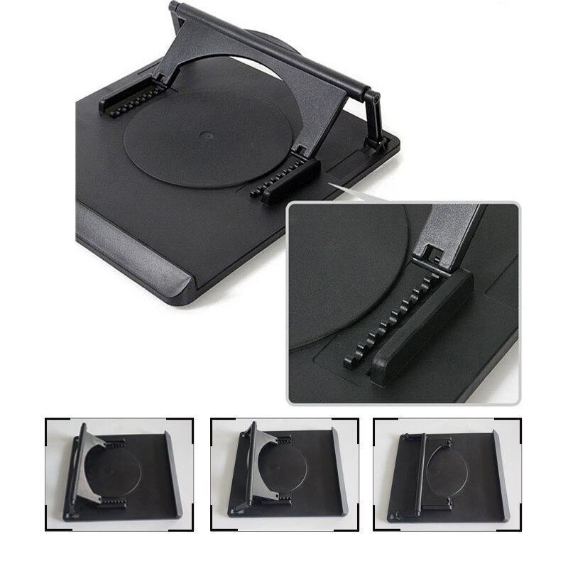 Universal- Laptop Stand Einstellbar Laptop Kühlung Tisch Fan Stand Halfter für Notizbuch Laptop Kühler Fan Halfter Pad Notizbuch Stand