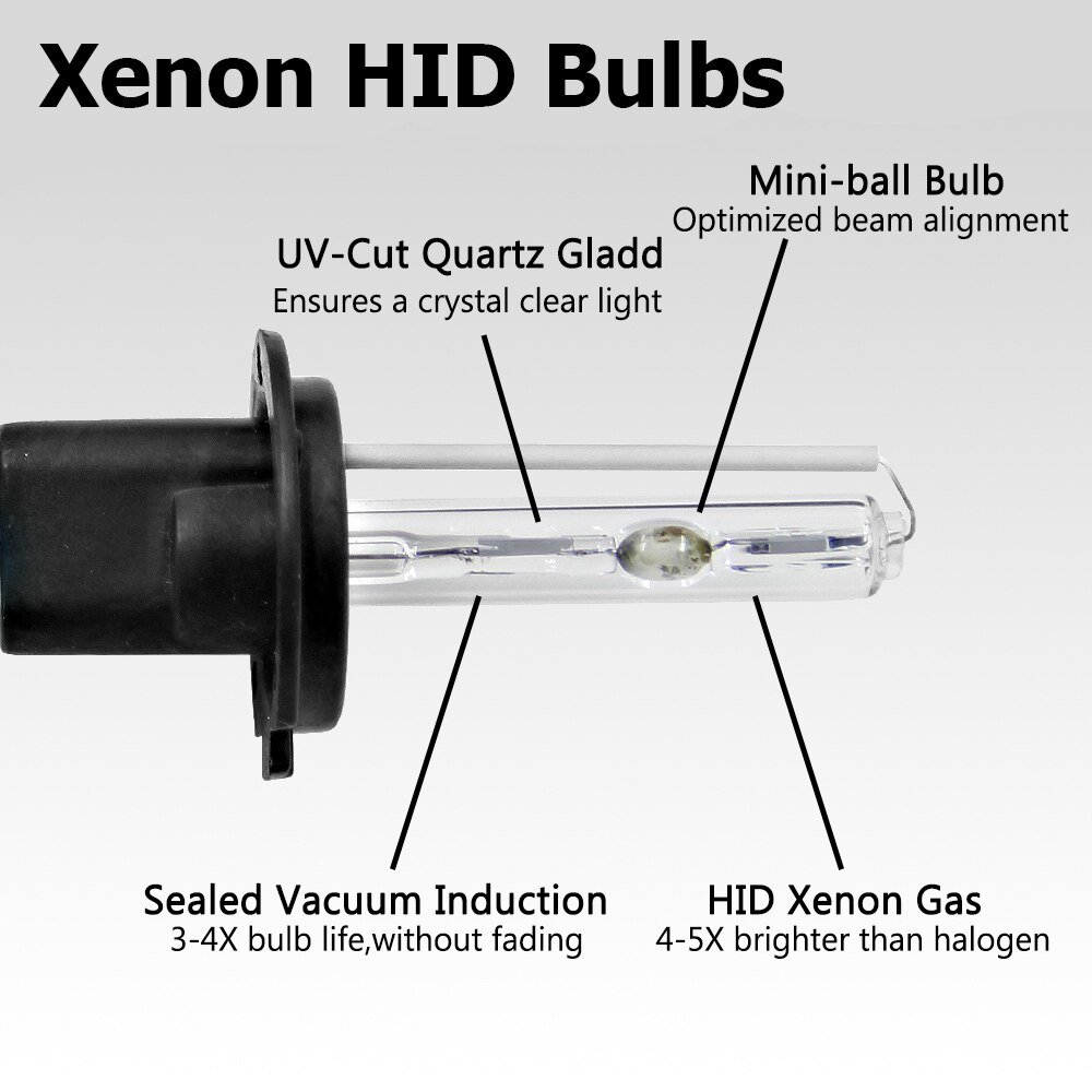 Xenon H4 35W Hi/Lo HID Xenon Headlight Bulb 55W HID H4 H13 9007 Bi-Xenon Xenons Headlamp H4 Xenon Light Bulbs 3000K 4300K 6000K