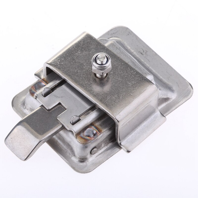 TOP -Stainless Steel Recessed Mounted Latch Mini Flush Mount Paddle Handle Lock for RV/Camper/Trailer/Cabinet/Tool Box Etc