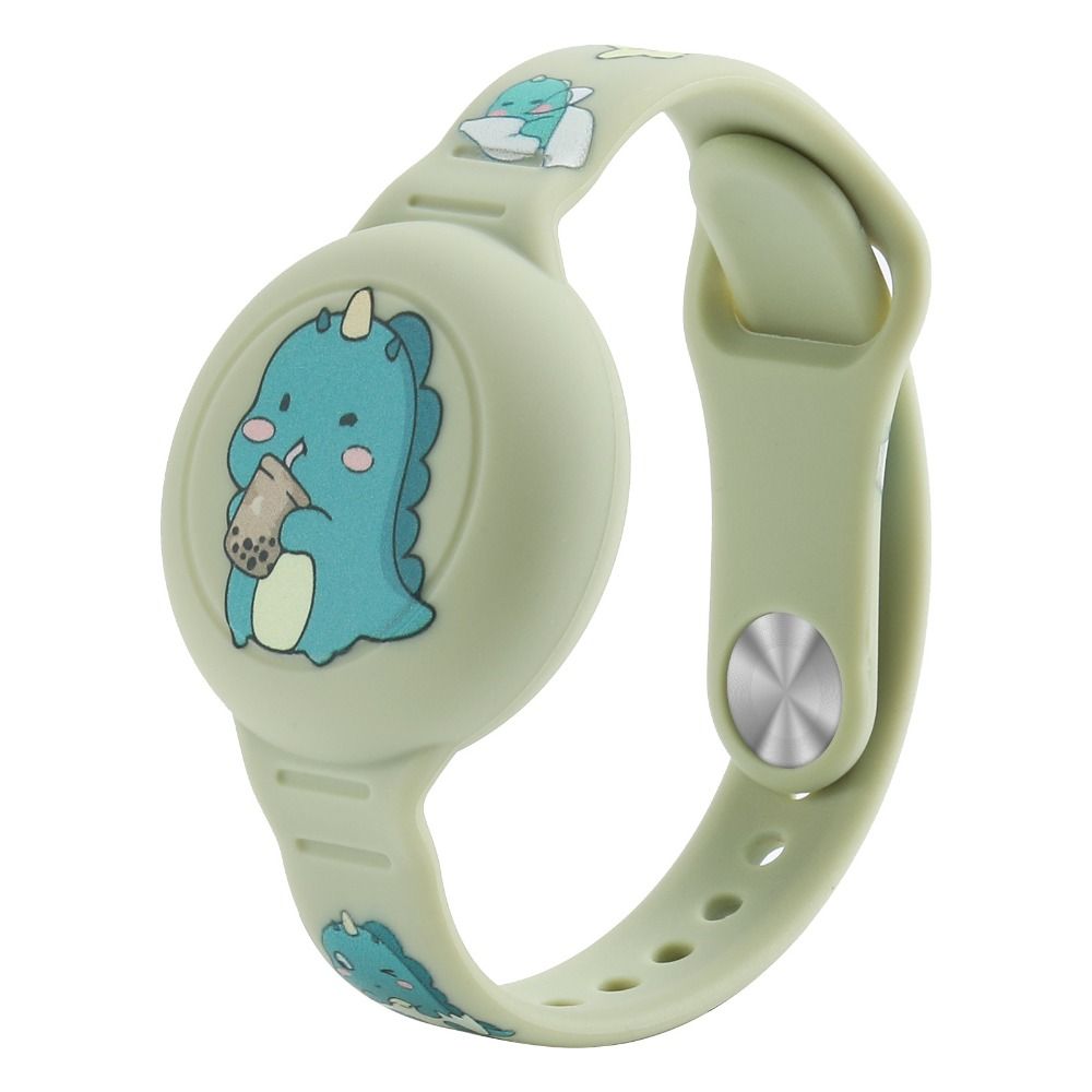 Custodia Bracciale Per Airtag – Nylon Traspirante, Regolabile, Anti-Smarimento Per Bambini (Taglia S, Blu)