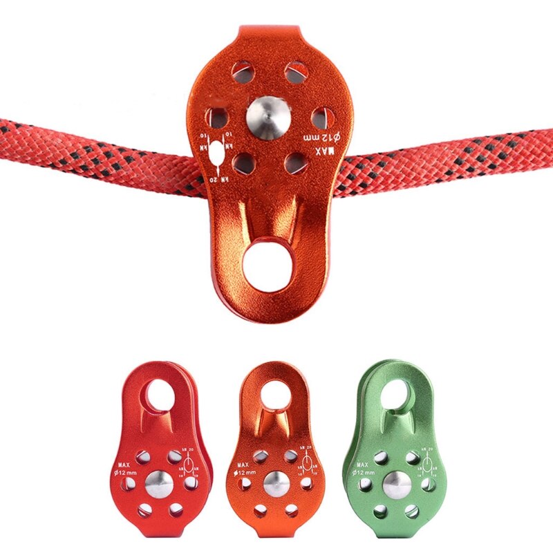 Fixed Climbing Cross Small Trolley Pulley Transportation Climbing Mountaineering A0KA