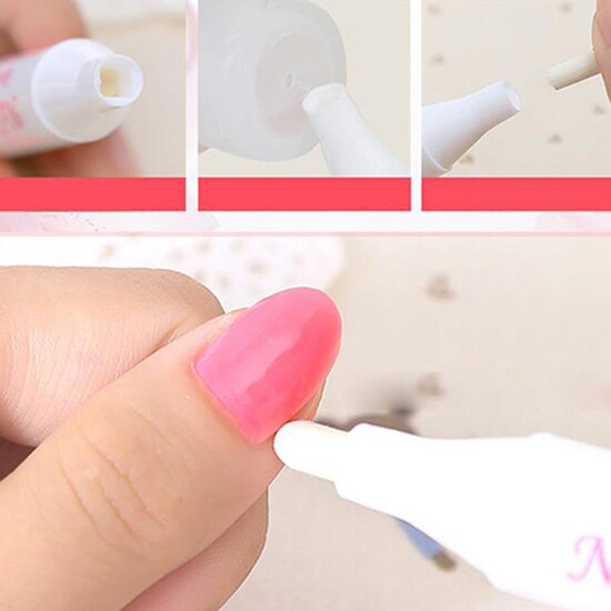 Nail Art Polish Corrector Removal Remover Pen + Replacement Tips Changeable Clean Mistakes Refillable Tools