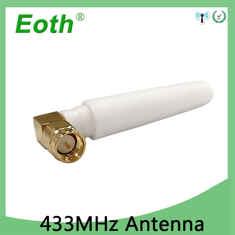 EOHT 5Stck 433MHz Lora Antenne 2,5 dBi SMA Stecker Kleine Größe antenne IOT Weiß Drahtlose Kommunikation Lorawan empfänger
