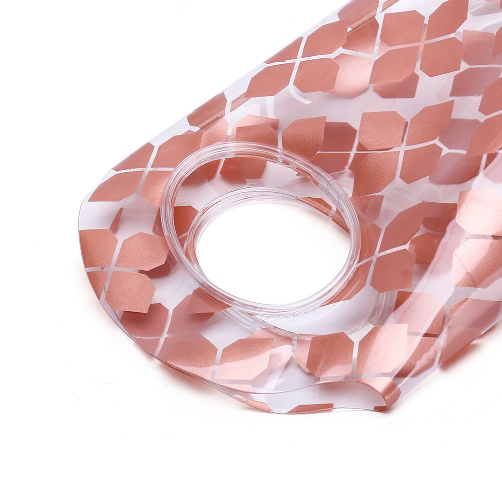 Clear PVC cooler bag with oval handles Portable Wine Chiller Bag flower packaging bag