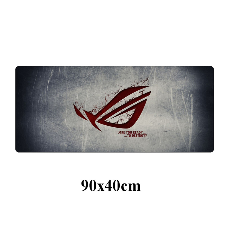 90x40cm grande ASUS Gaming Mousepad república de Gamers teclado almohadilla bloqueo borde goma ordenador portátil Escritorio mat: Black