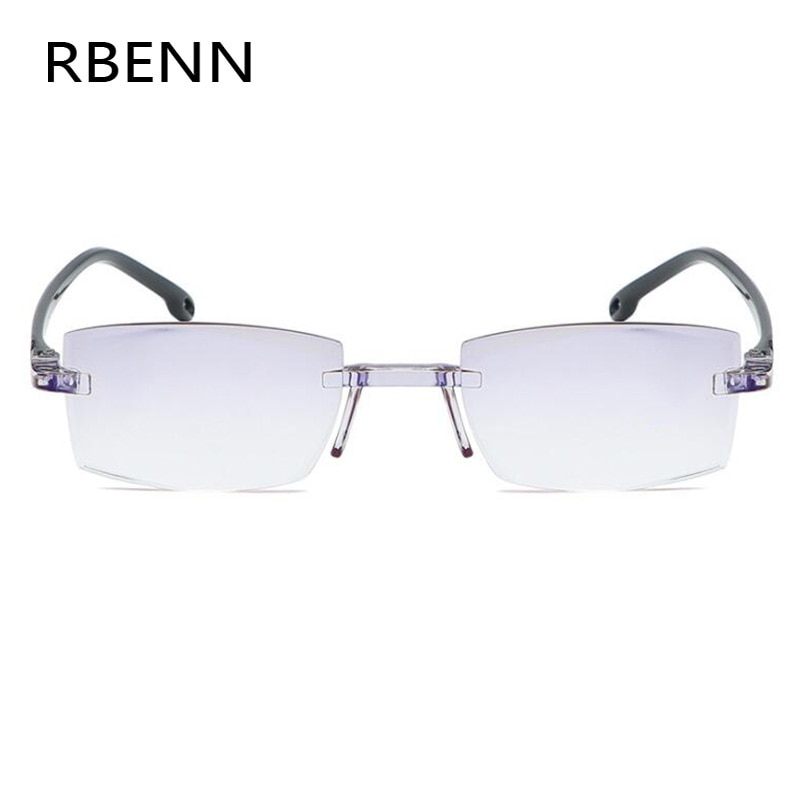 RBENN Rimless Blue Light Blocking Glasses Men Women Anti Blue Light Compter Eyewear Gaming Eyegalsses for Male Female UV400
