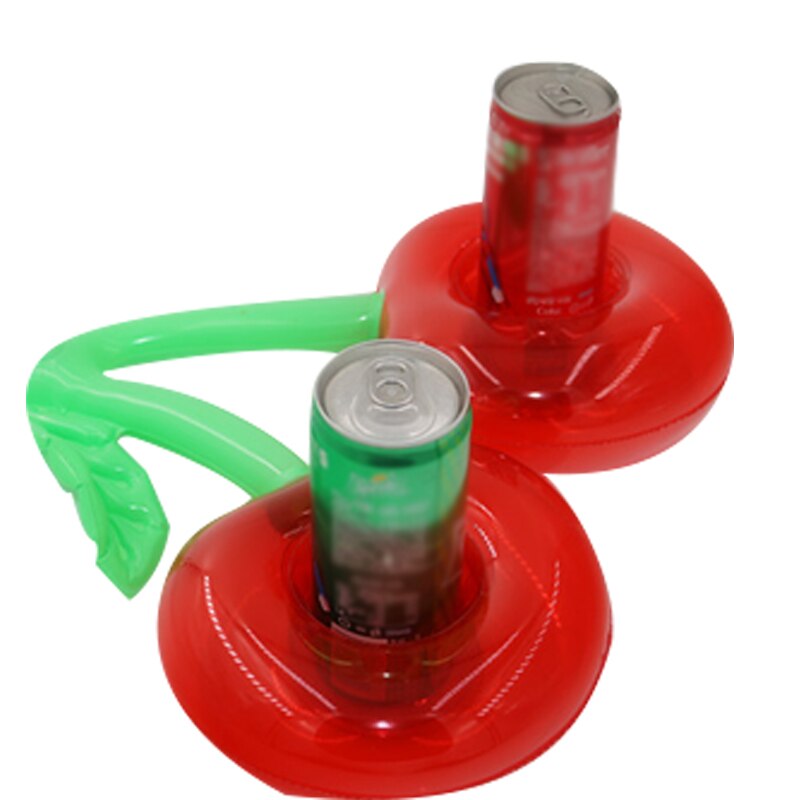 Pool Cup Holder Summer Party Bucket Cherry Shaped Cup Holder Table Bar Tray Inflatable Drink Beer Holder Summer Pool Party