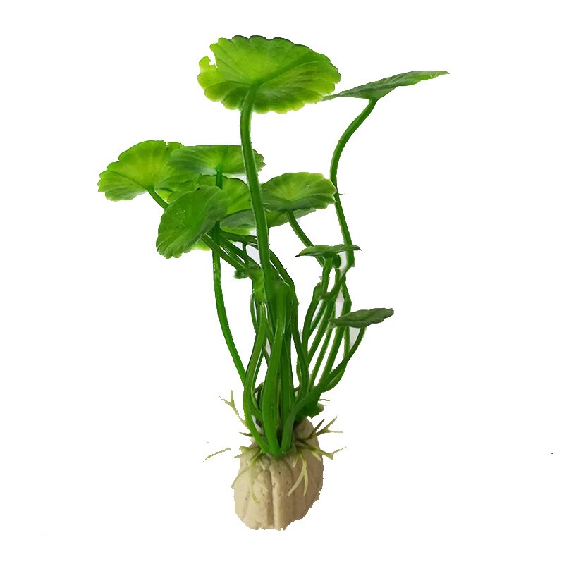 1pcs Artificial Fish Tank Decorations Aquarium Artificial Plastic Plants Decor Aquarium Landscape: White