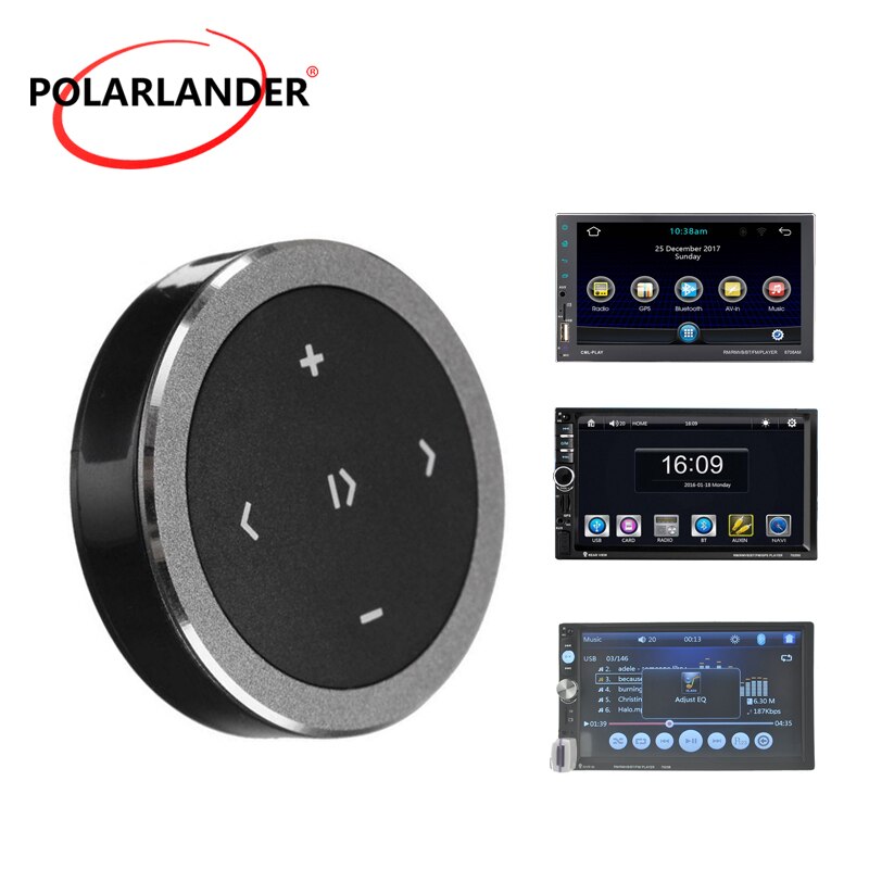 Draadloze Bluetooth 3.0 Auto Motorfiets Stuurwiel Muziek Speler Afstandsbediening Start Voor iOS/Android Media Knop Auto Styling