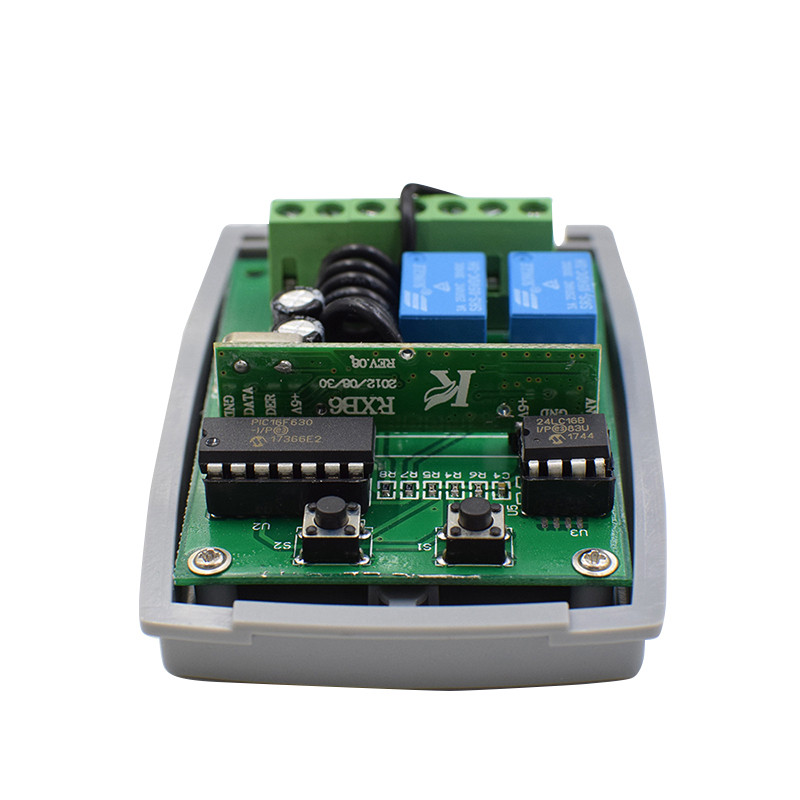 Receptor de Control remoto Universal para puerta de garaje, 2 canales, para ERREKA ACM DEA DOORHAN AT-4 MOTORLINE DITEC, código rodante fijo de 433mhz