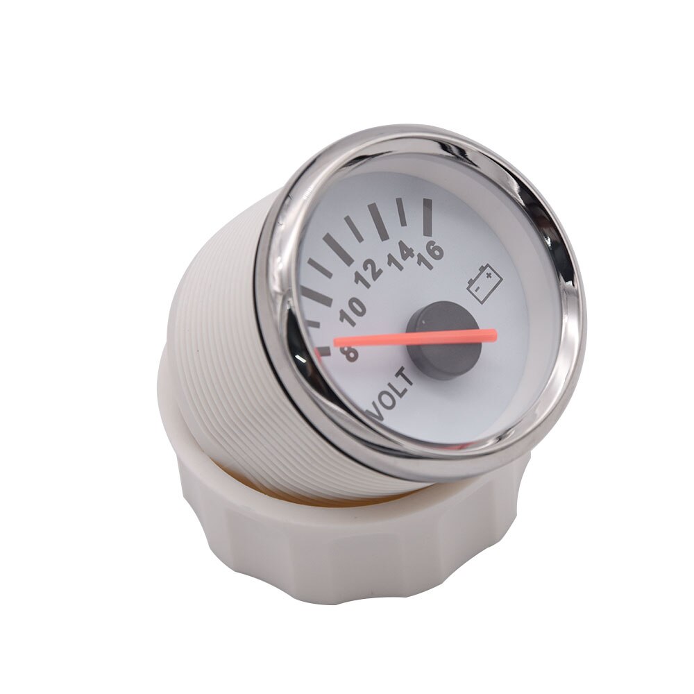 52mm volt meter mätare 8-16 volt 16-32v båt marin voltmeter auto reservdelar mätare motorcykel röd bakgrundsbelysning vattentät