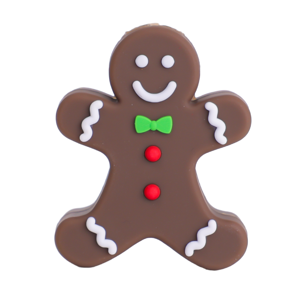 Christmas Cute USB Cable Protector Data Line Cord Protector Protective Case Cable Winder Cover for Apple iPhone Charging Cable: WHITE