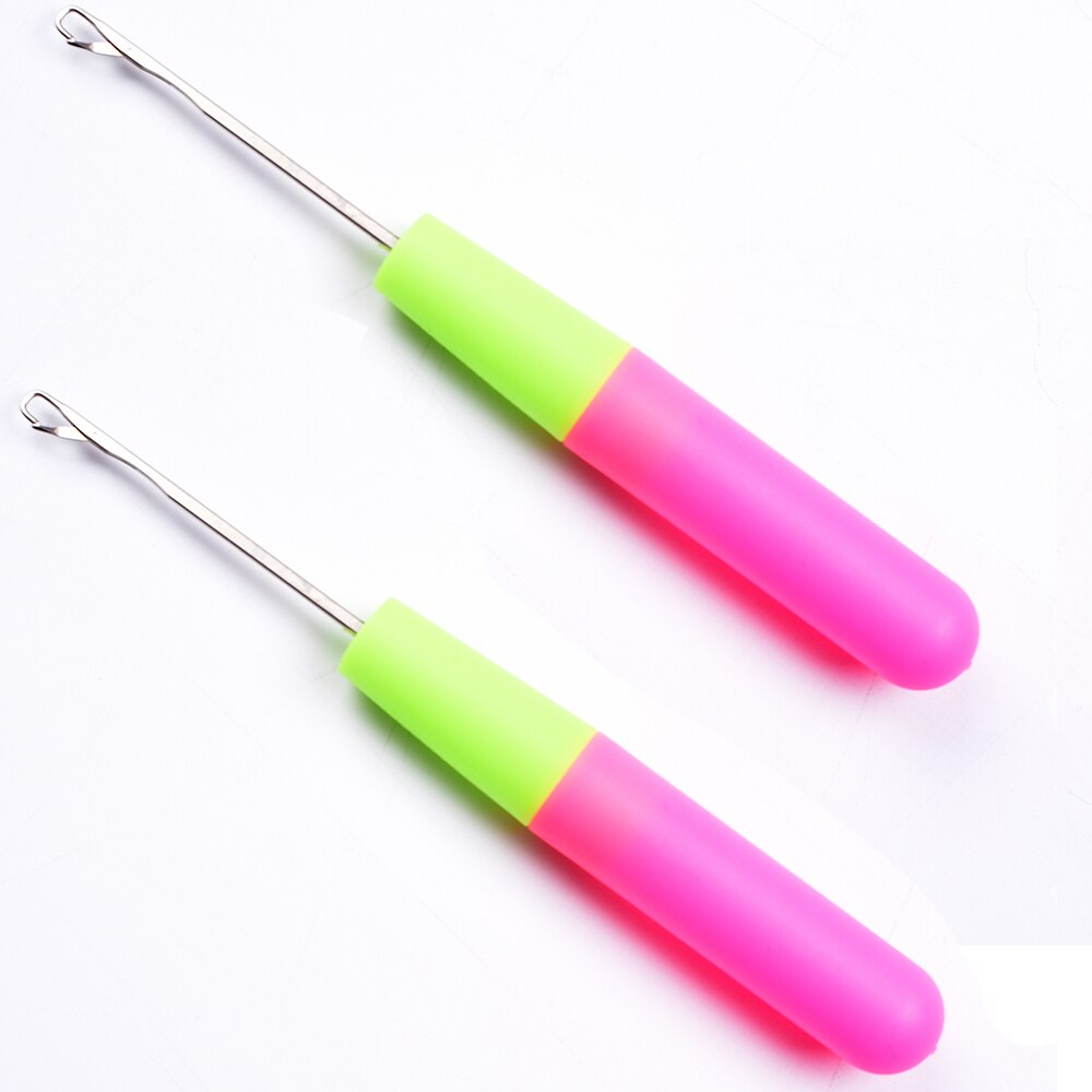 Crochet Hooks for Braids Latch Hook Needles Knitting Tools Plastic Hand Stainless Steel Hair Accessoires Reshowbeauty: 2 pcs