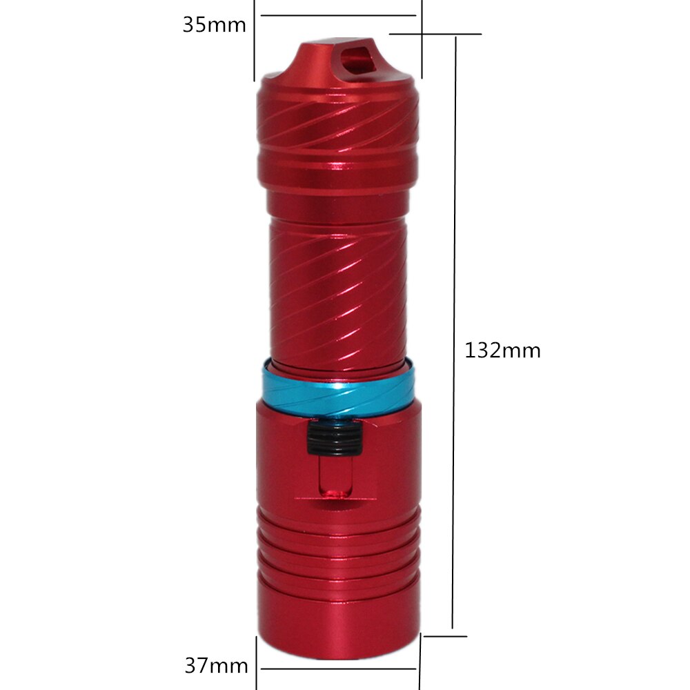 1200Lm XM-L2 Waterproof Dive Underwater 100 Meter LED Diving Flashlight Torch Lamp Light Camping Lanterna With Stepless dimming