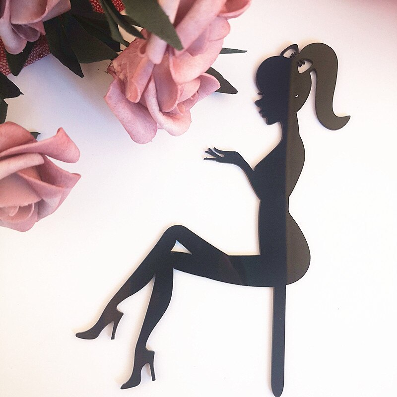 Hoge Hakken Dame Meisje Acryl Cake Topper Bruiloft Decoraties Gelukkige Verjaardag Dessert Cupcake Topper Feestartikelen