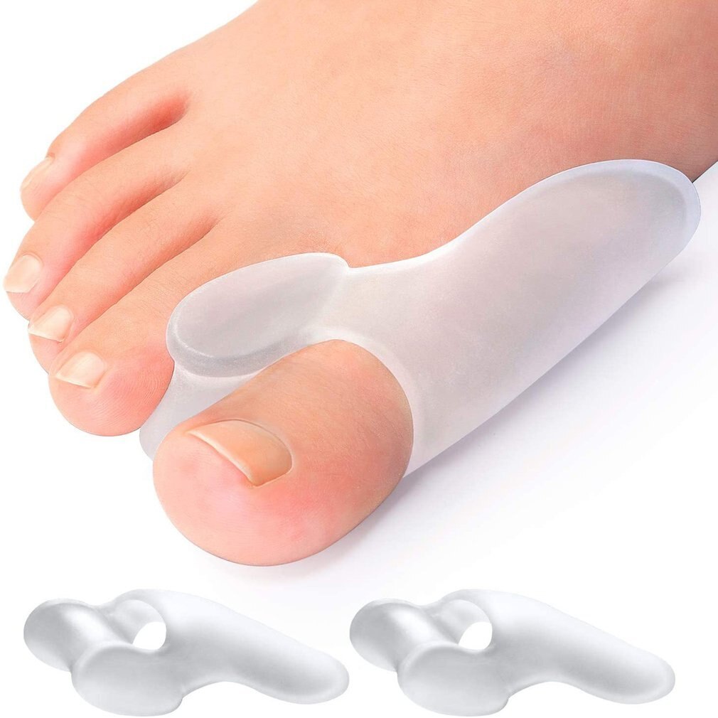 Separador de dedos grandes de silicona, Corrector de juanete, Hallux Valgus, alisador de dedo pulgar, herramienta para el cuidado de los pies, 10 piezas
