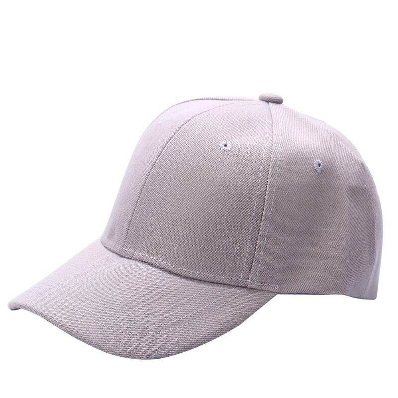 Unisex Sport Baseball Cap Unisex Curved Visor Hat Hip-Hop Adjustable Peaked Hat Visor Caps Solid Color: H