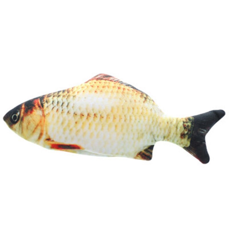 54DF Electric Moving Fish Cat Toy LED Realistic Plush Simulation Wagging Dancing Jumping Fish Pets Chew Bite Kick Toy: A3