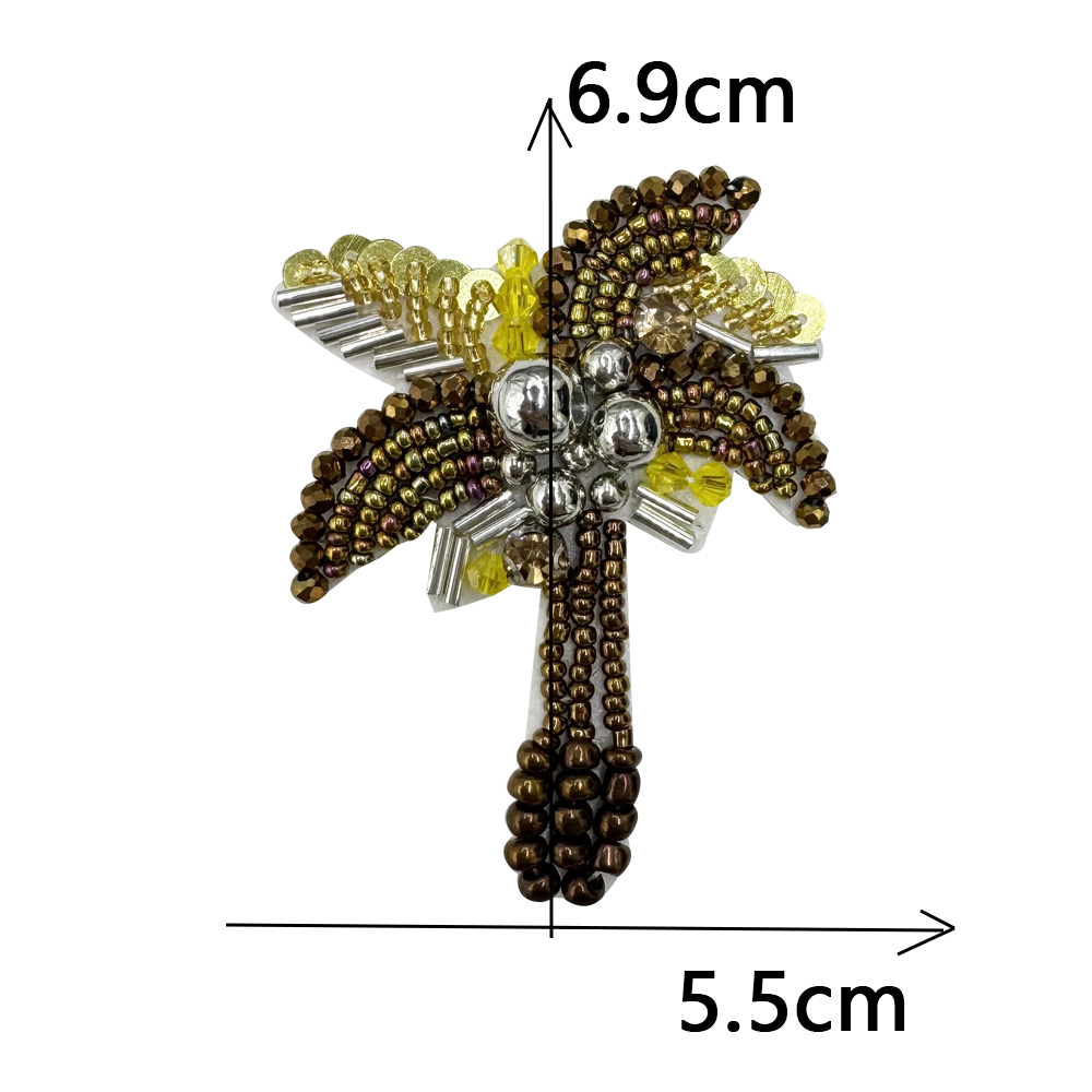 3D ręcznie robione ozdoby robić produktu koralikowy ananas, kubek, naszywka z drzewa kokosowego DIY akcesoria robić koralików naszywka robić szycia ﻿: Antyczne cynku