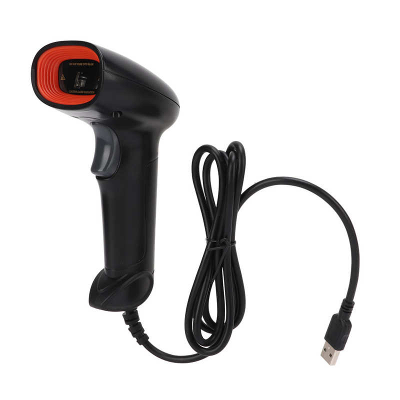 Barcode Scanners Good Compatibility Impact Resistant Barcode Scan Gun Handheld USB Durable for Supermarket for Store