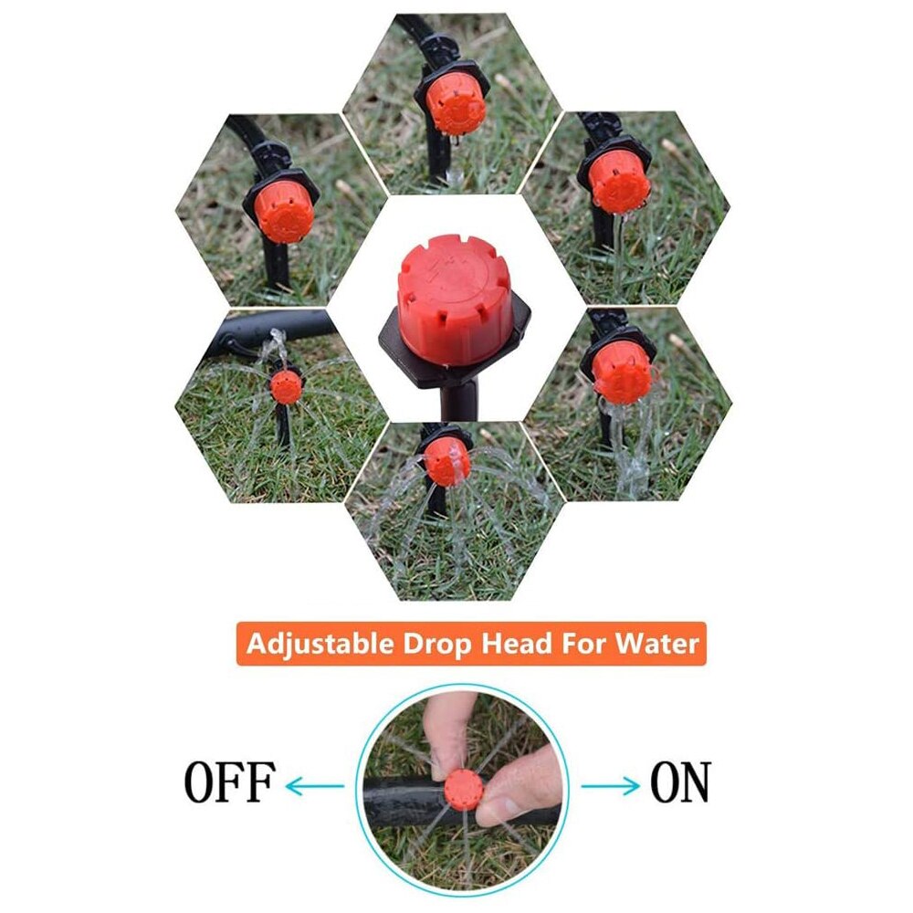 30-250PCS Watering Sprinklers Adjustable Micro Drip Irrigation System Water Dripper Garden Drip Irrigation Equipment