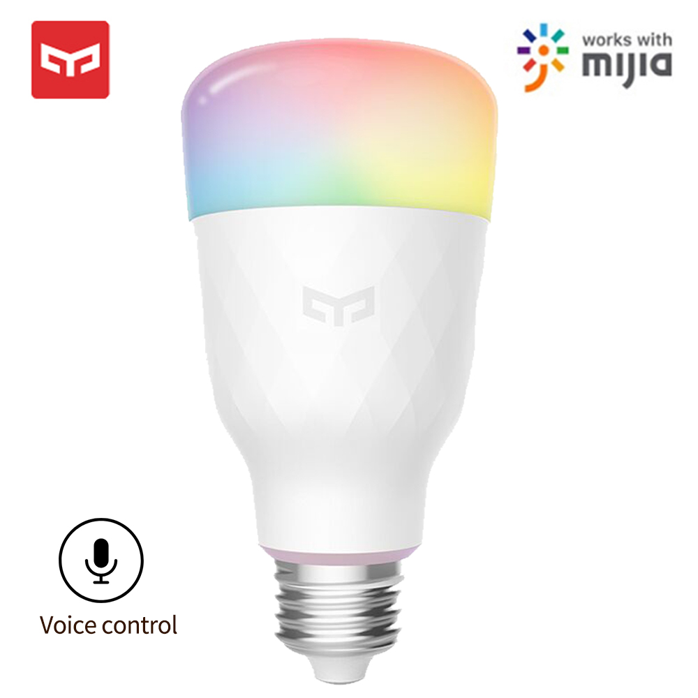 Xiaomi yelight E27 bombilla LED inteligente colorida 800 lúmenes WiFi ojos proteger 10W Lemon Xio mi lámpara mi aplicación de hogar RGB iOS Control remoto