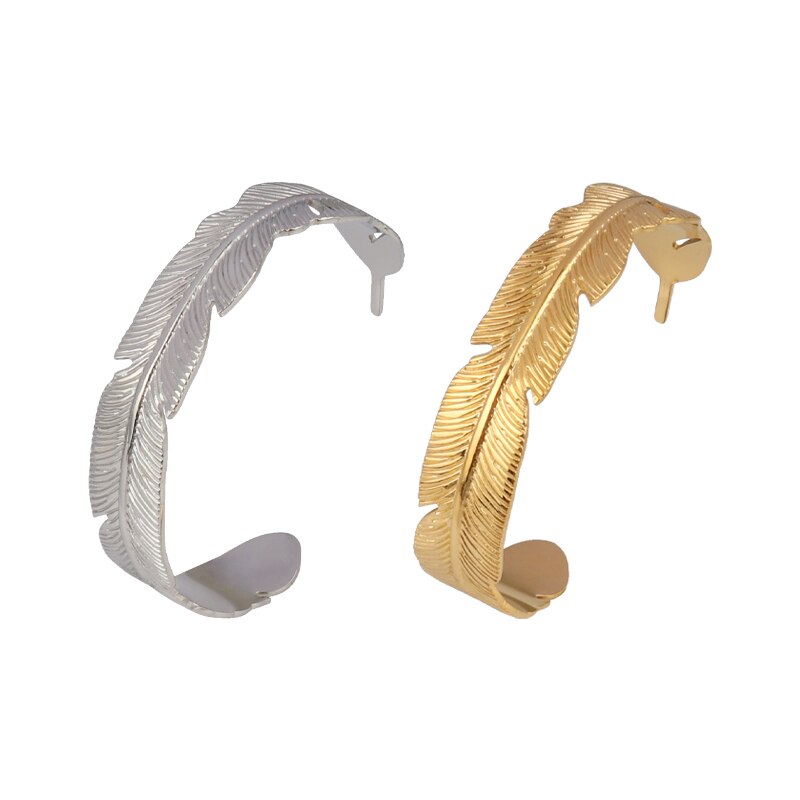 Women Stainless Steel Bracelets For Women Geometric Snake Bangle Bracelet Cuban Open Cuff Bracelet Punk Bracelet Jewelry: 2134-2135 / Silver