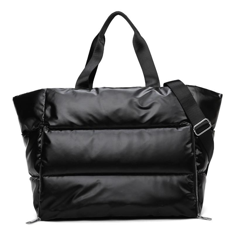 Reisetasche Wasserdichte Sport Yoga Tasche Weibliche Fitnessstudio Fitness Handtaschen Und Geldbörsen Schulter Taschen Für Frauen Sack de Reise: Schwarz