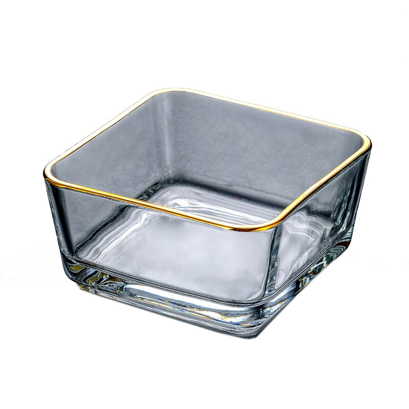 Modern Living Room Snack Bowl glass Double Layers Snack Storage Box Bowl Lazy Fruit Plate Bowl